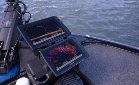garmin fish finders 2022 STRIKER Vivid 7cv Fishfinder w-GT20-TM in flasher and displays speed rates Garmin unveils LiveScope Plus with