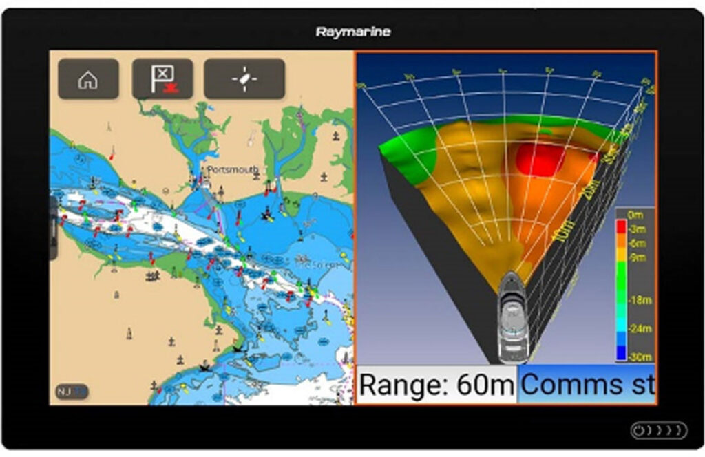 EchoPilot Forward Looking Sonar integration with Raymarine Axiom
