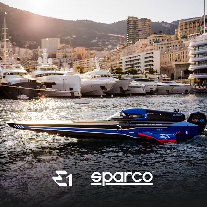 E1 appoints Sparco as Official Technical Accessory Supplier - Marine  Business News