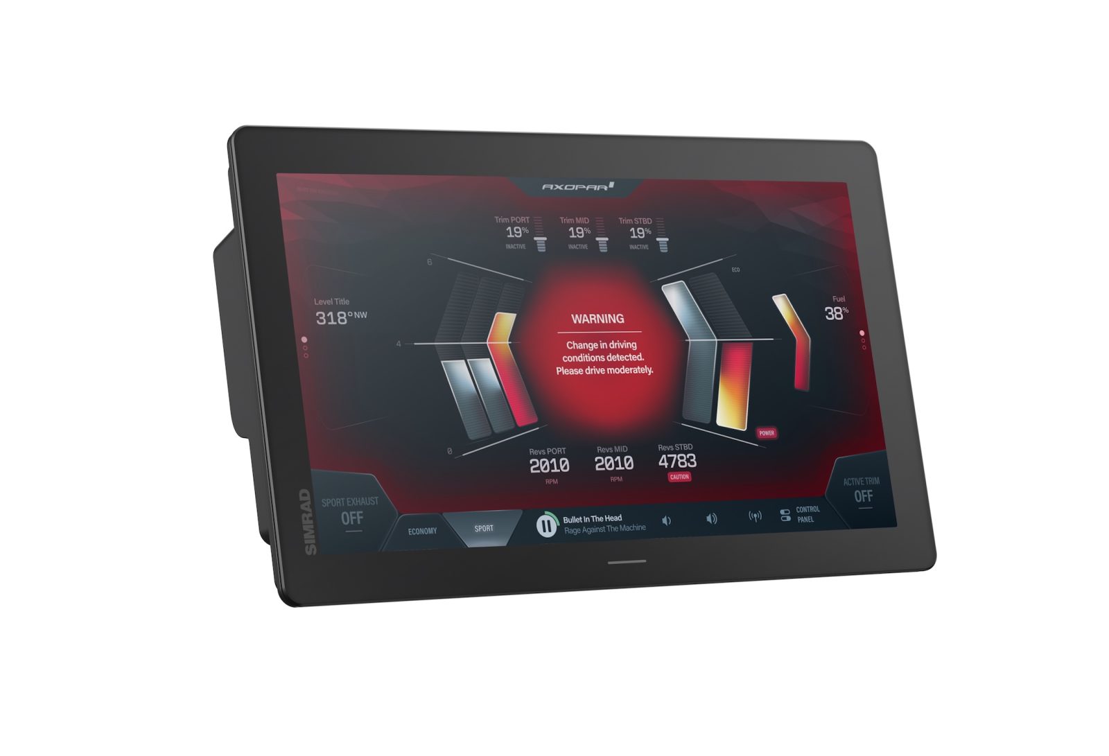Axopar добавляет Simrad NSO 4: зачем владельцу выбор между стеклом и физическим контроллером Simrad NSO 4 на панели управления